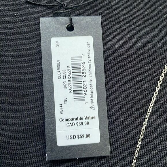 Kate Spade Silver Crystal Pavé Necklace - Picture 5 of 5